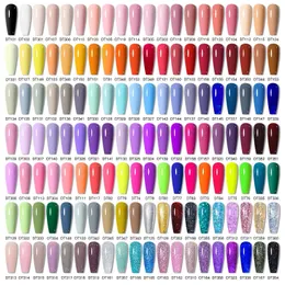 MEET ACROSS 140/9Pcs Glitter Gel Nail Polish Set Semi Permanent Hybrid Soak Off UV LED Varnish Nail Art Kits For Nails Manicure 240321