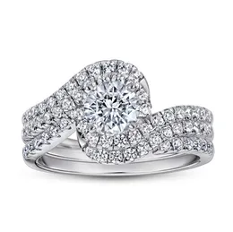 Anéis de casamento 18k vintage diamante cz anel conjunto 925 prata esterlina jóias noivado anéis de banda de casamento para mulheres homens bijou 231030