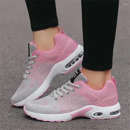 Casual Shoes Extra Large Sizes Knit Men Pink Sneakers Running Sport White Shose Luxe League Comfort Special Use Dropship YDX2