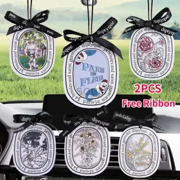 Car Air Freshener 2PCS Car perfume Pendant Diptyque perfume Decoration Car Accessories Indoor Durable Aromatherapy Gift with New 24323