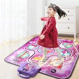 Musikmatta dans PlayMat Dance Filt Dancing Pad Game Kid Plays Carpet Rug Parent-Child Toy Dance Mat Interactive Toy 240322