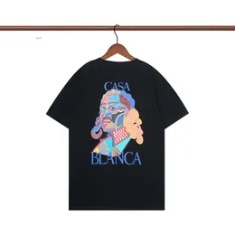 casa blanca män t skjortor designer t shirt casa skjortor högkvalitativ lyx mode trend varumärke casablanc skjorta siden kort ärm bekväma 100% bomull us storlek 8024