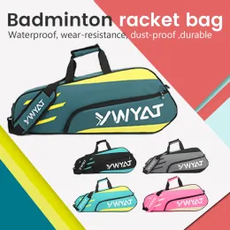 Bags YWYAT Badminton Bag Waterproof Single Shoulder Tennis Racket Sports Bags Can Hold 3 Rackets Bag For Men Women