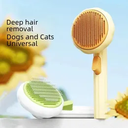 Dog Apparel 1pc Pet Hair Shedding Self Comb Quick Removal For Cats Dogs Cleaning Slicker Brush Cat Grooming