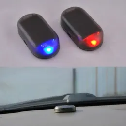 Универсальный автомобильный светильник безопасности на солнечной энергии, имитация манекена, беспроводная сигнализация, противоугонная лампа, светодиодная мигающая имитация