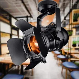 Luzes de teto E27 Track Light Loft Industrial Celling Ferro Spotlight Lâmpada Ferroviária Ângulo Ajustável para Loja de Roupas Café Direto