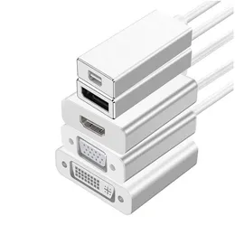 Kable komputerowe Złącza USB Typ C do DVI HD VGA Displayport Mini DP Adapter Konwerter wideo do telefonu Laptopa PC HDTV Drop OTU2M