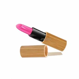 Navio livre 20pcs 12,1 mm de bambu tubo de batom vazio DIY Lip Balm Stick garrafa recarregável Ctainer ferramentas de maquiagem Accories F5hs #