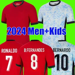 Euro 2024 Portuguesa Portugalia Koszulki piłkarskie Ronaldo Portugieser 24 25 Portugalski Bernardo B.Fernandes koszulka piłkarska Zestawy dla dzieci