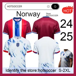 24 25 Norveçli Futbol Formaları Haaland 2024 Noruega Odegaard Berge King Camisetas De Futbol Milli Takım Futbol Üniformaları