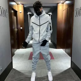 Tracksuits Sports Suit Mens Hoodie Fashion Casual Zipper Jacket Trousers Suitpant Sets Men in 240318