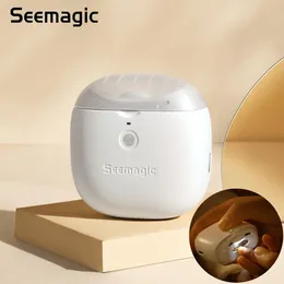 youpin Seemagic Electric Automatic Nail Clipper Pro Touch 시작 적외선 보호 업그레이드 커터 헤드 LED 조명 트리머 240307