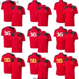 F1 Ferari Team T-Shirt Herren Womens Sport Mode O-Neck T-Shirts Kinder Tops Formel Rennen Polo-Shirt-Fahrer T-Shirt Jersey Ky8d