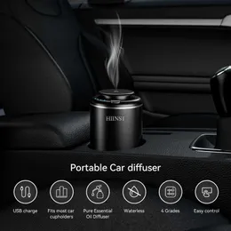 Ambientador de ar para carro HIINST Luxo USB recarregável aromaterapia ambientador para carro com óleo essencial anidro produto difusor de aroma de carro 24323