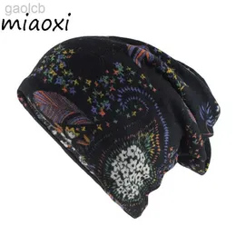 Geniş Memlu Şapkalar Kova Şapkaları Yeni Moda Kadın Şapk Sonbahar Sıcaklık Beanies Skuller Yetişkin Kadınlar Çiçek Gorros Çift Amaçlı Şapka Eşarp Yüksek Kaliteli Şapka 24323