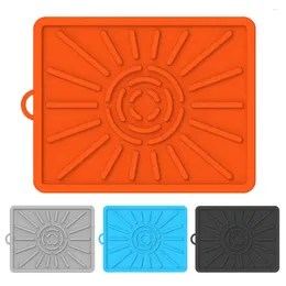 Tools Grill Side Shelf Silicone Mat Anti-scald Heat-resistant For Outdoor Bbq Griddle Oil Drain