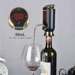 أدوات بار كهربائية حمراء نبيذ Decanter USB شحن السيارات السريعة النبيذ Aerator فراغ الطازجة 10 أيام الويسكي موزع نبيذ نبيذ الصفير 24322