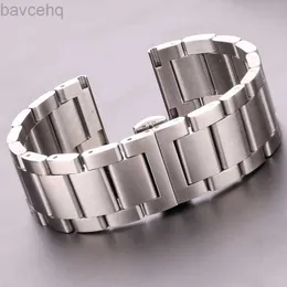 Assista Bandas Pulseira de Aço Inoxidável Pulseira 18 20 22 23 24mm Mulheres Sólidas Pulseira de Metal Substituição Strap Acessórios 24323