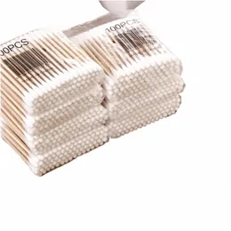 500/1000pcs Cott Swabs Eyel Extensi Glues Removing Noses Ears Cleaning Tools Disposable Make Up Double Head Micro Brushes c2iH#