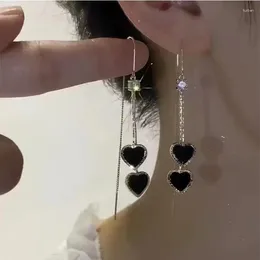 Dangle Earrings Fashion Heart Earwire Pendant For Women Korean Flower Water Drop Girl Jewelry Modern Women's 2024