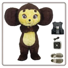 Костюмы талисмана, настраиваемый костюм для взрослых, ушастая обезьяна, талисман, персонаж мультфильма Чебурашка