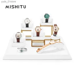 Biżuteria pudełka Mishitu White Display Box Organizator stojak na biżuterię do przechowywania biżuterii