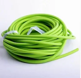 Grönt jaktrör naturliga slängar gummi sporttillbehör latex 5mm*5m ersättningsband slingshot color sling shing Idejl