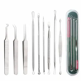 Blackhead Remover Tool Black Head Acne Blemish Pimple Extractor Acne Needles Tweezer Pore Cleaner Face Cleansing Tools Cuidados com a pele u6vF #