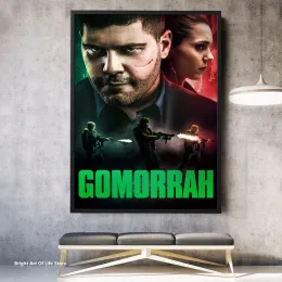 Kalligraphie Gomorrah Poster Star Schauspieler TV -Serie Leinwand Poster Foto Druck Wandmalerei Wohnheimdekor (ungerahmt)