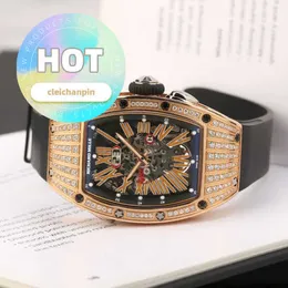 Automatyczne RM WID WATM Seria kobiet RM037 Oryginalna damowa damska zegarek dla kobiet 18K Rose Gold Oryginalny automatyczny zestaw chronografu dla kobiet