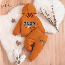 Kleidung Sets VIPOL Marke Baby Set Mit Kapuze Sweatshirts Hose Zwei Stück Borns Mädchen Anzüge Casual Frühling Herbst Infant Jungen Outfits