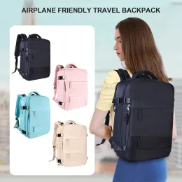 Backpack Travel Backpack Large Backpack Men Rucksack 40L Expandable Business Travel Bag for Men Fits in 14 inch Laptop R0B3