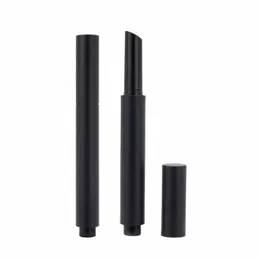 Lipstick Tube Matte Black PR Pen Type Diy Makeup Packaging Material 10pc 50pc 100pc Plastic Frost Cosmetic Lip Balm Ctainer L2CN#