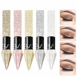 DIAMD SHINEY EYLINER Dålig vattentät och svettsäker 5-färg Liquid Eye Shadow Maquillage Profial Makeup Tools D6PF#