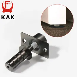 Kak Brass Door Stop the Heavy Duty Holder Magnetic Invisible Stopper Catch Hidden Stainless Steel Stop Hardware 240322