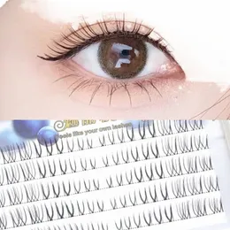 V-typ fem rader False Eyeles Transparent Stalk Eye Tail Liftening Graft Natural Simulati Eyeles Extensi Makeup Tool Q0Hn#