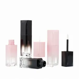 4 ml Leere Flüssigkeit Lippenstift Lippenbalsam Nachfüllbare Flasche Rosa Lip Gloss Tube Make-Up Lip Glasur Schwarz Verpackung Ctainer 67oI #