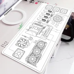 Pedler büyük sanatsal çizgi tasarım fare ped oyun kurma mousepad kauçuk fare mat ev ofis masası halı klavye pedleri 90x40cm