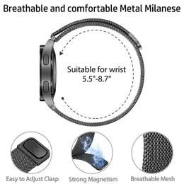 Watch Bands Milanese Loop suitable for Samsung Galaxy Watch 4/5/pro/4 class/Active 2/Gear S3 with 20mm 22mm bracelet suitable for Huawei GT 3-2-2e-pro strap 240323