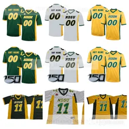 Camisas de futebol da NCAA NDSU Bison 0 Zach Mathis 3 Raja Nelson 82 Joe Stoffel 43 Logan Kopp 40 Sam Jung 36 Nick Kubitz 54 Jake Kava 23 Jayden Price 47 Luke Weerts