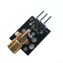 KY-008 650 nm Lasersensormodul 6 mm 5 V 5 mW roter Laserpunktdioden-Kupferkopf für Arduino