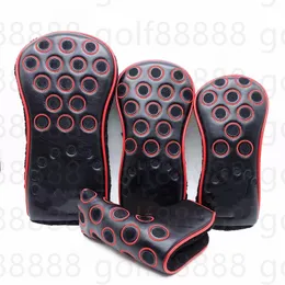 Red And Headcover White Dots Driver 3And5wood Hybrid Putter Golf Headcover Contact Us To View Pictures With LOGO 35wood