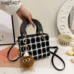 Diagonal Prenses Çantası Lüks Üreticiler Promosyon DIY El Yapımı Malzeme Niş Dign Yün İnternet Ünlü Crossbody Handd Daifei Kız arkadaşına veriyor