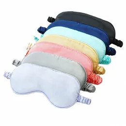 imitated Silk Eye Patch Shading Sleep Eye Mask Eyepatch Travel Relax Cover Eyeshade Health Slee Shield Eye Care Tools m7mZ#