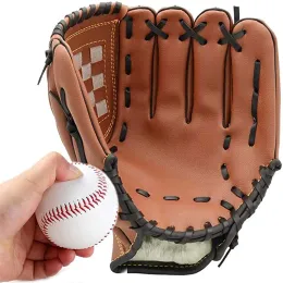 Luvas Esporte ao ar livre Baseball Glove Softball Practice Equipment Tamanho 9.5/10.5/11.5/12.5 Mão esquerda para crianças/adultos homem Mulher Treinamento