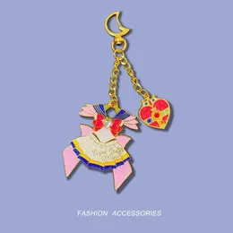 Key Rings Sailor suit keychain Sailors Moons keyring pendant Tsukino Usagi Gift Anime Peripherals 230612
