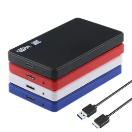 Portable Tool Free 2,5 tum extern hårddiskskåp USB 3.0 till SATA III 6Gbps 2,5 "Laptop HDD SSD Case Support UASP