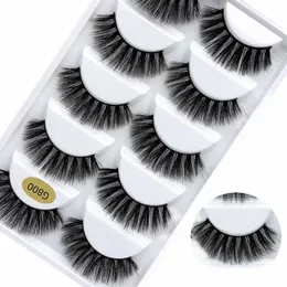 Boxes 5/10/50 5 Pairs Natural 3D Mink False Eyeles Makeup Fake Eye Les Faux Cils Make Up Beauty Tools Wholesale G800 G806 Y3pr#