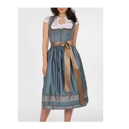 Estoque premium mais novo design cores claras vestido dirndl alemão personalizado para mulheres disponíveis a preços baratos