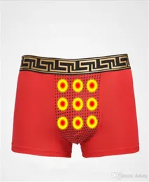 Uomo Assistenza sanitaria Energia Intimo Rosso Nero Boxer sexy Russia Coraggioso Forte gioventù Nuova tendenza moda Modale Patchwork Pois Mosaico4704694